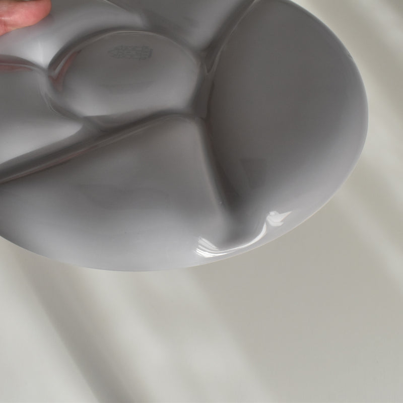 Vintage Fondue Plate Gien Gris B