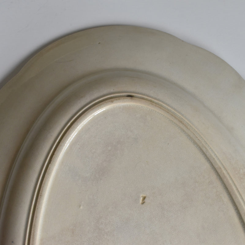 Antique Oval Platter, Pecsone, Louis XVI