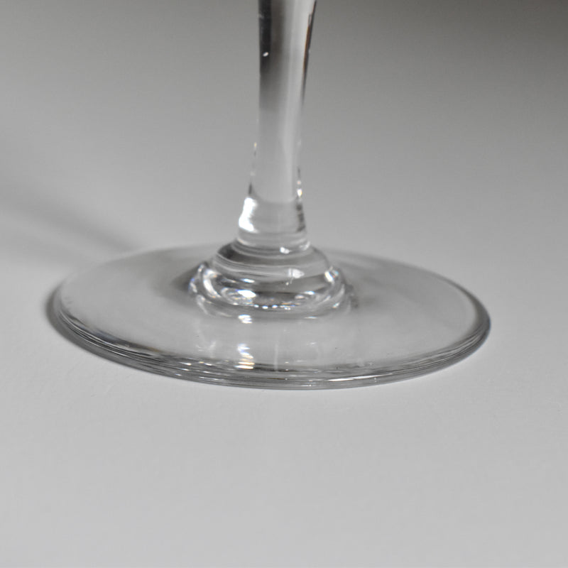Antique Wine Crystal Glass PORTIEUX Guillochage PP