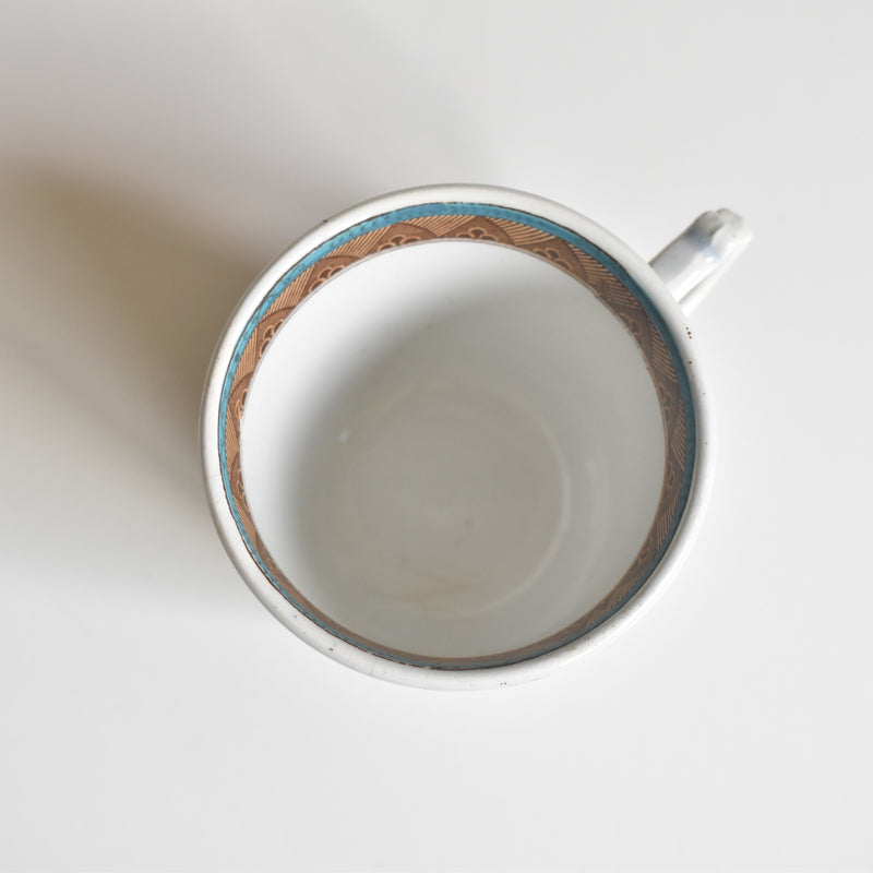 Antique Coffee Cup & Saucer, Sarreguemines E
