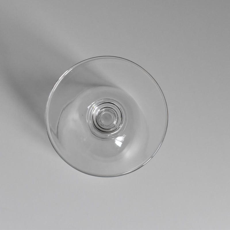 Antique Wine Crystal Glass PORTIEUX Guillochage PP