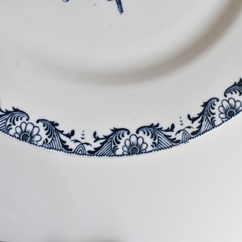Antique Plate KG LUNEVILLE Moustier B
