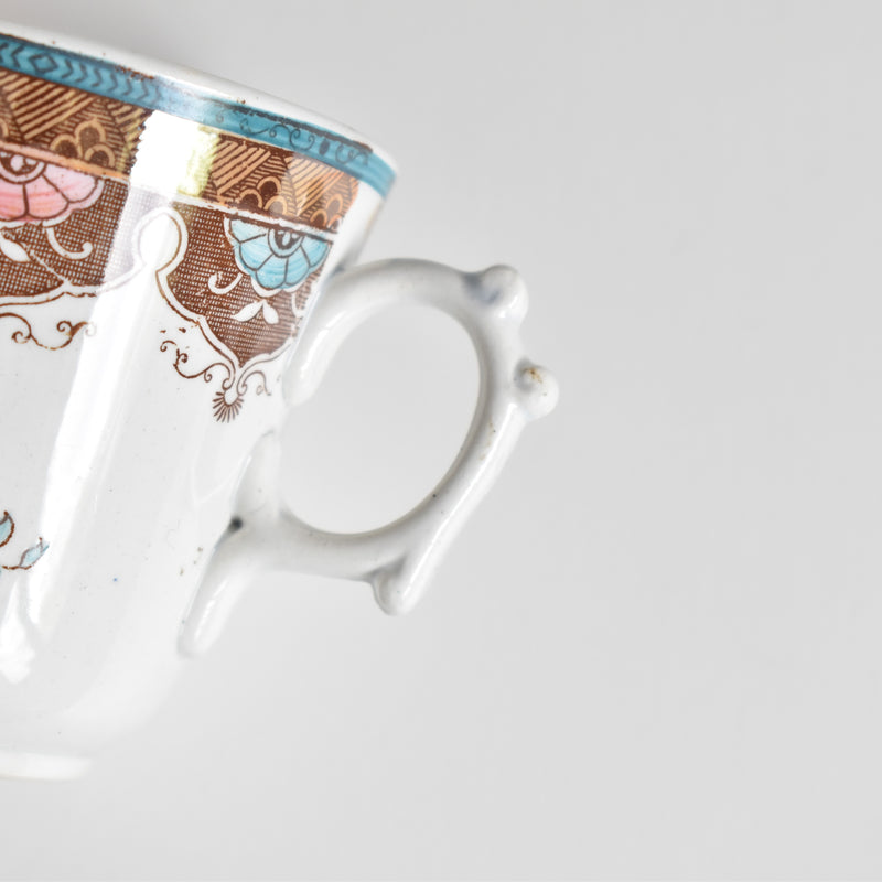 Antique Coffee Cup & Saucer, Sarreguemines E