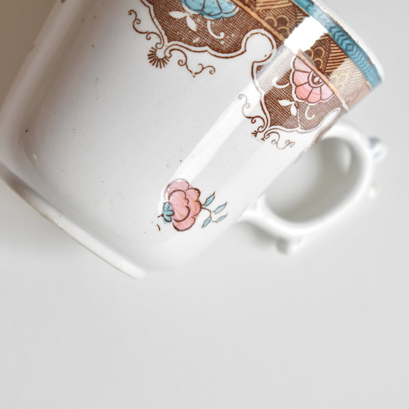 Antique Coffee Cup & Saucer, Sarreguemines E