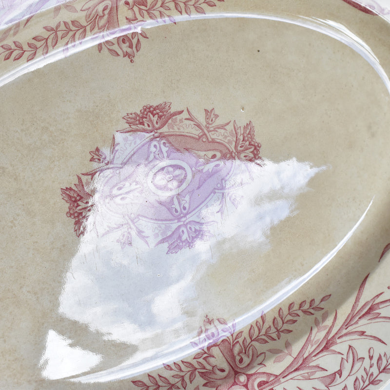 Antique Oval Platter, Pecsone, Louis XVI