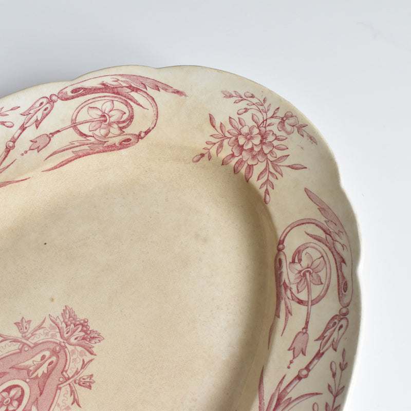 Antique Oval Platter, Pecsone, Louis XVI
