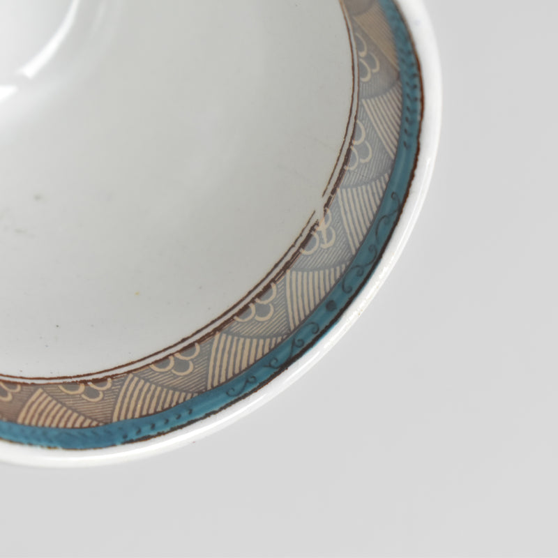 Antique Coffee Cup & Saucer, Sarreguemines E