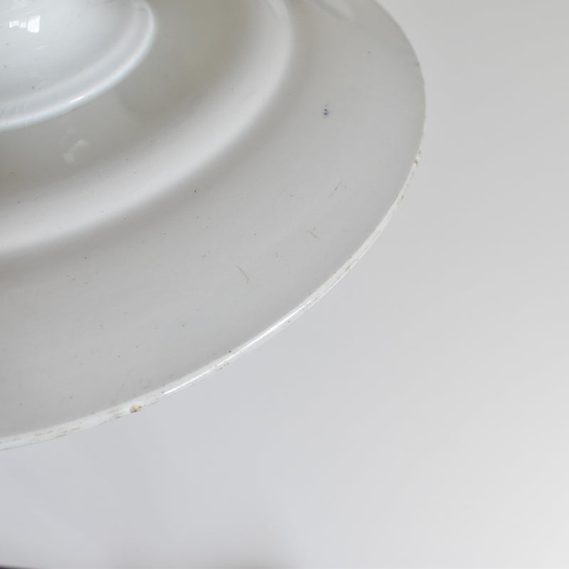 Antique Pedestal Plate KG LUNEVILLE Moustier