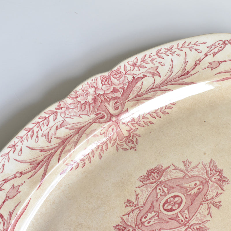 Antique Oval Platter, Pecsone, Louis XVI