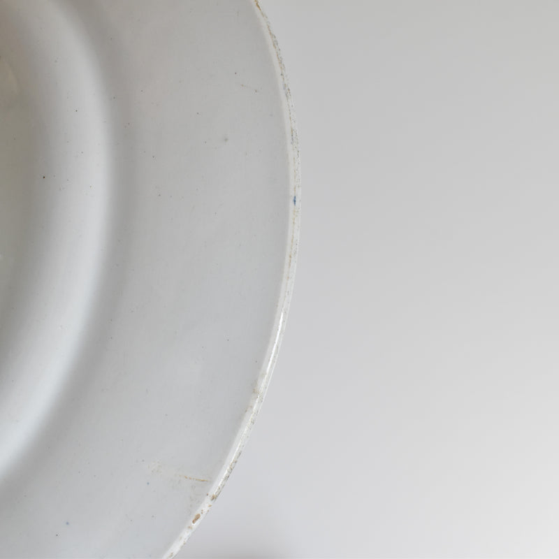Antique Pedestal Plate KG LUNEVILLE Moustier
