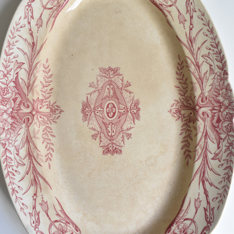 Antique Oval Platter, Pecsone, Louis XVI