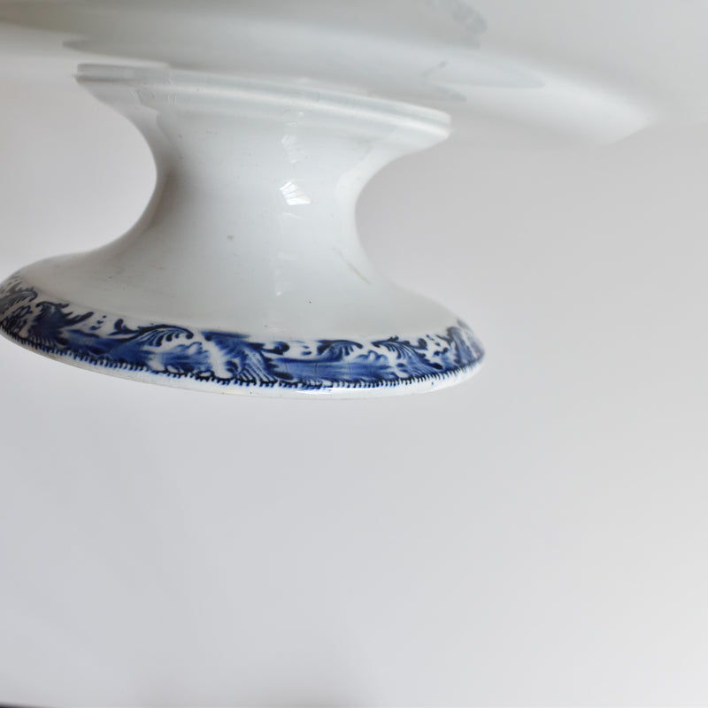 Antique Pedestal Plate KG LUNEVILLE Moustier