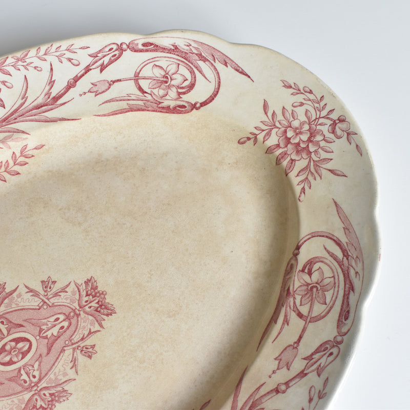 Antique Oval Platter, Pecsone, Louis XVI