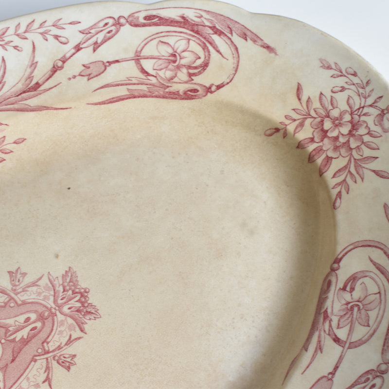 Antique Oval Platter, Pecsone, Louis XVI