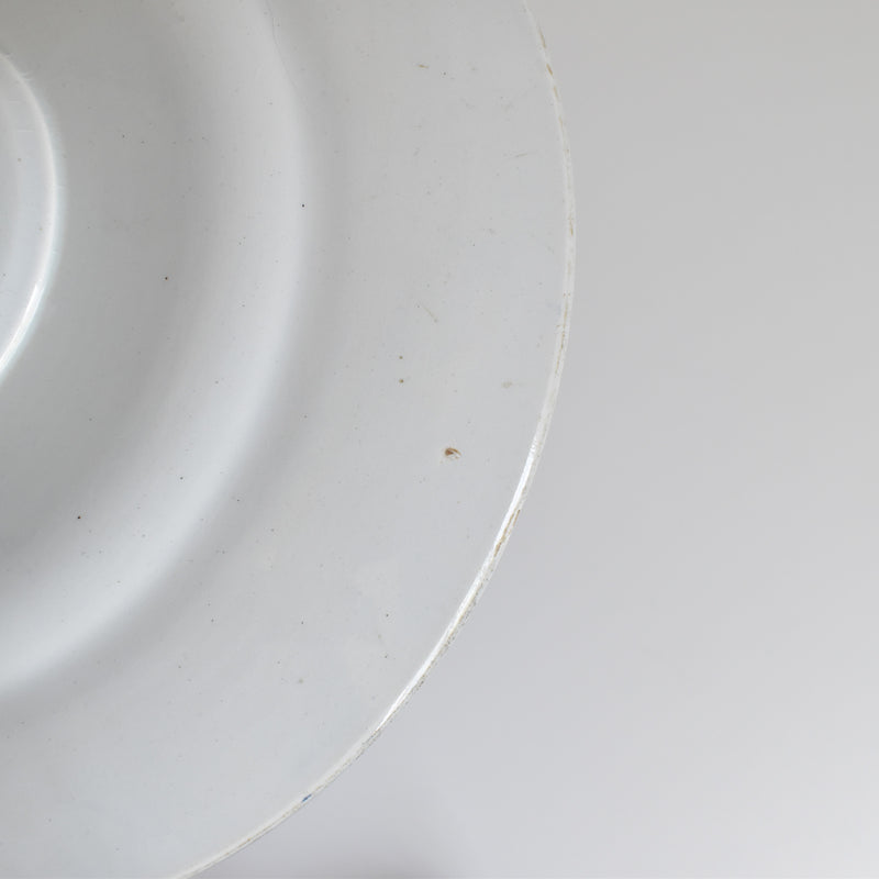 Antique Pedestal Plate KG LUNEVILLE Moustier