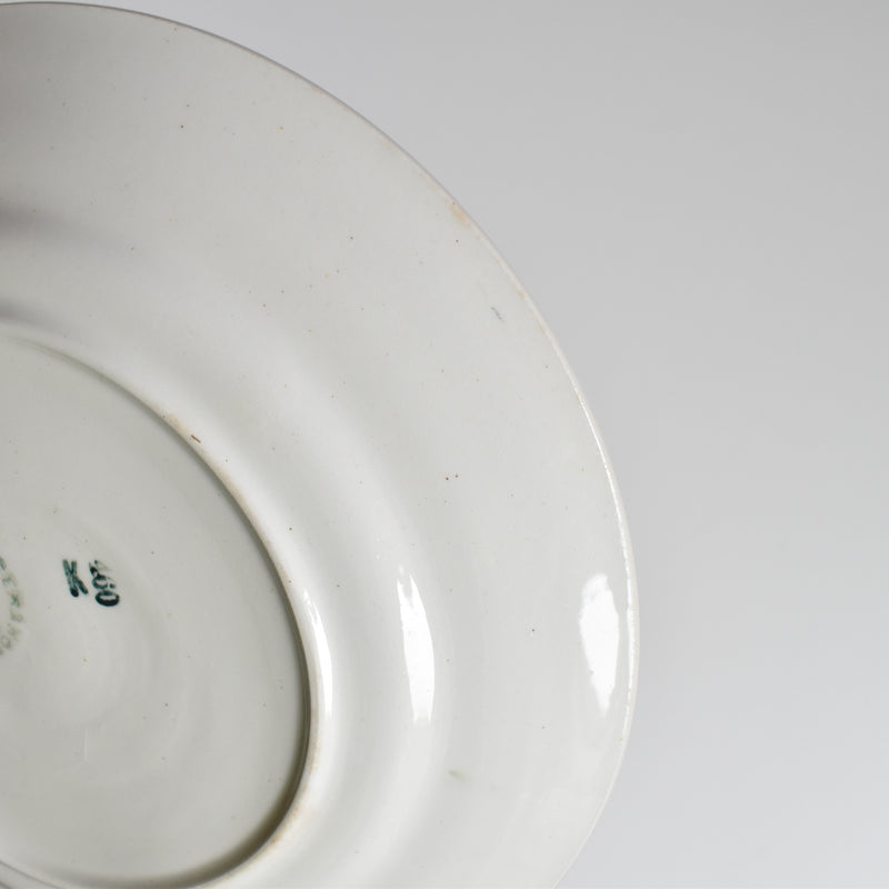 Vintage Dessert Plate, Saint-Amand, Ceranord, Flower & Relief, J