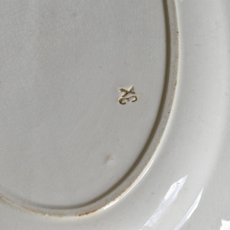 Antique Oval Platter Badonviller Primerose