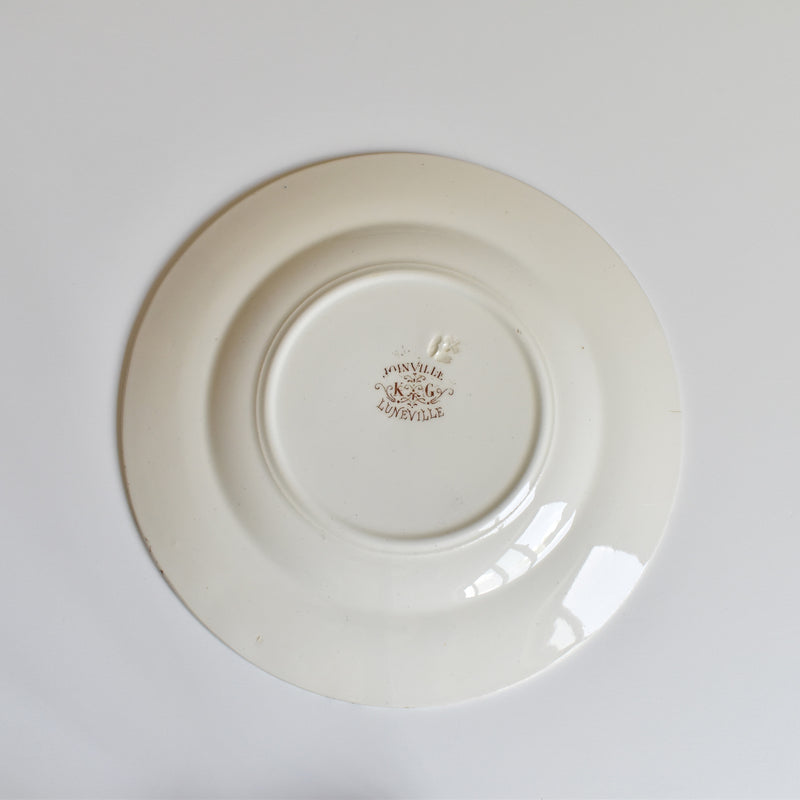 Antique Dessert Plate - KG Luneville Joinville