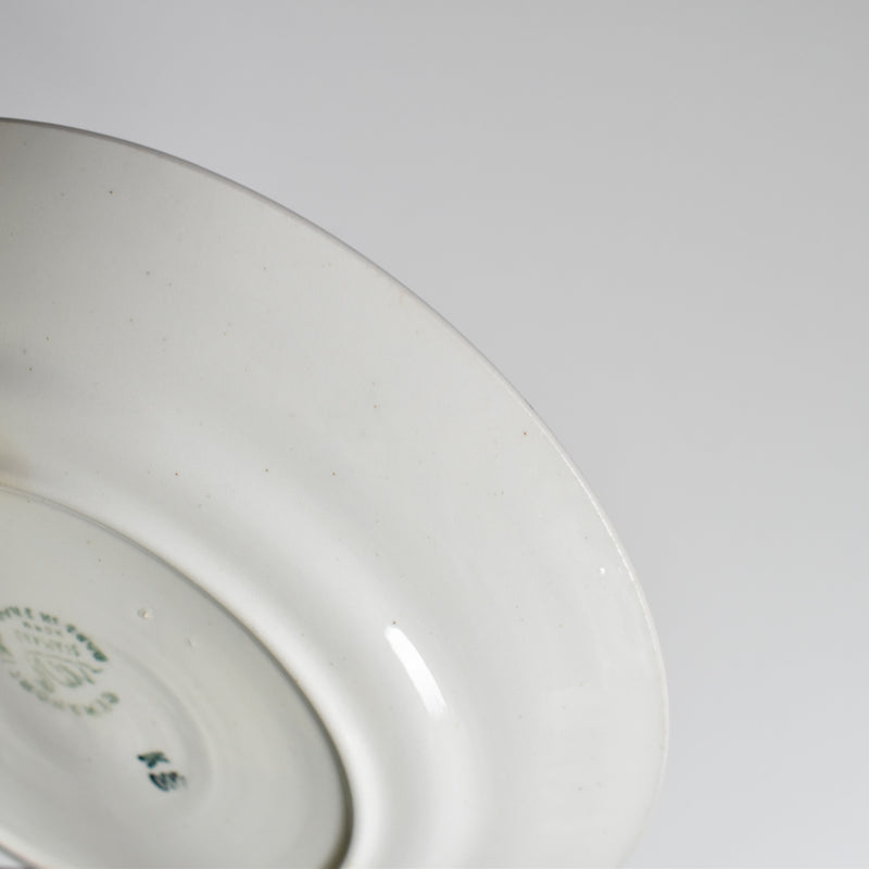 Vintage Dessert Plate, Saint-Amand, Ceranord, Flower & Relief, J