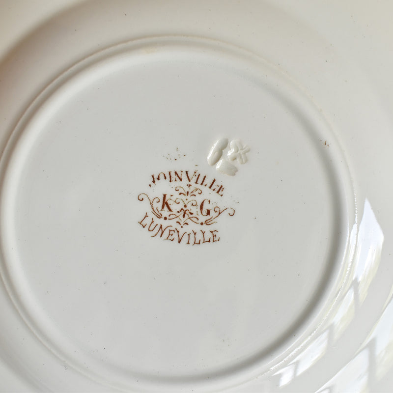 Antique Dessert Plate - KG Luneville Joinville