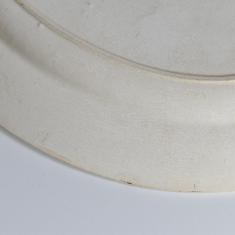 Antique Oval Platter Badonviller Primerose