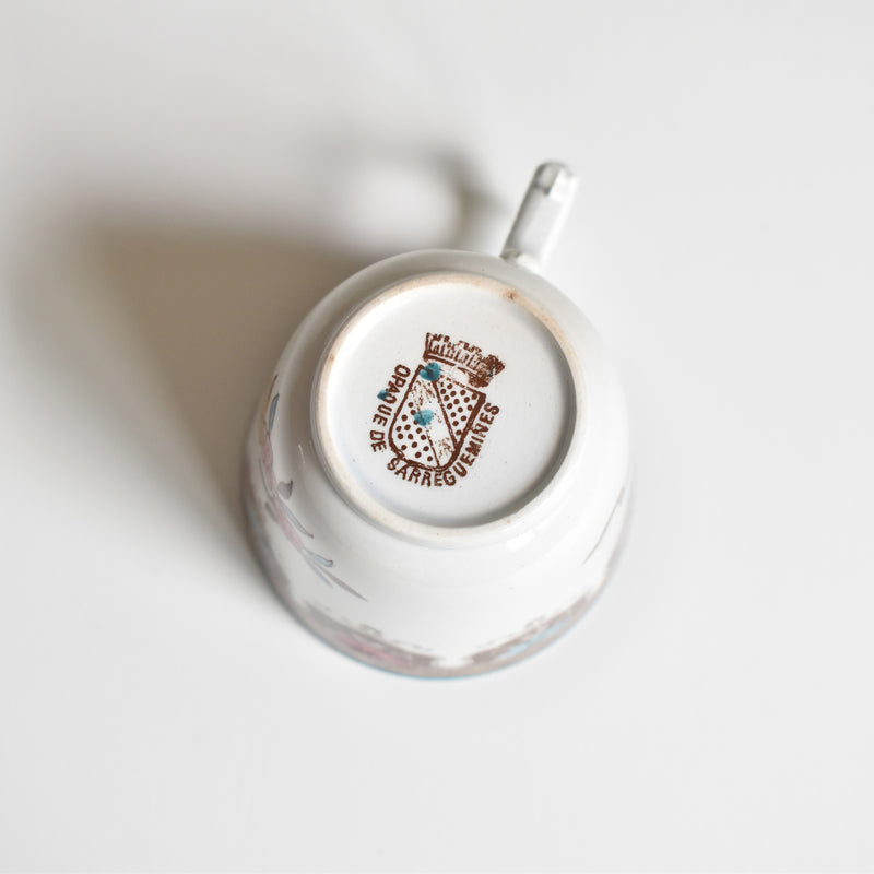 アンティークコーヒカップ＆ソーサー サルグミンヌ F