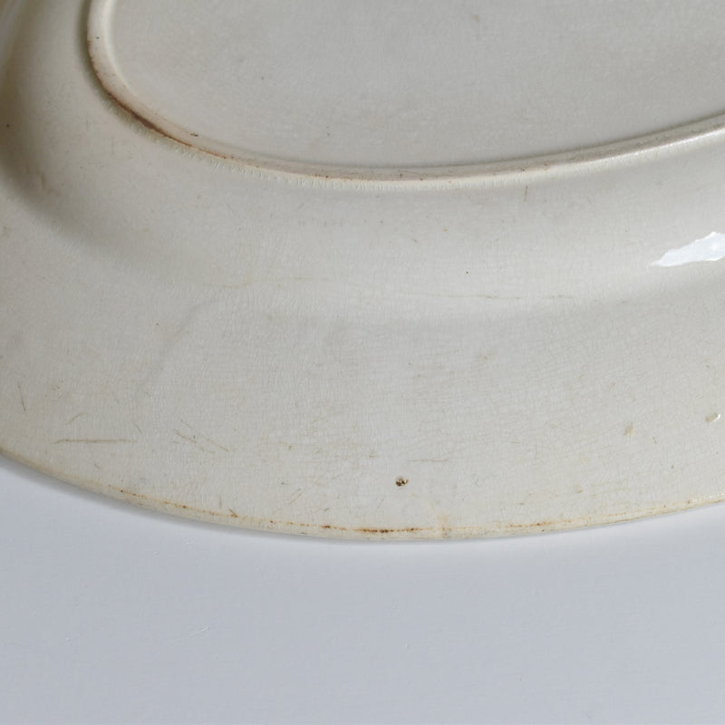 Antique Oval Platter Badonviller Primerose