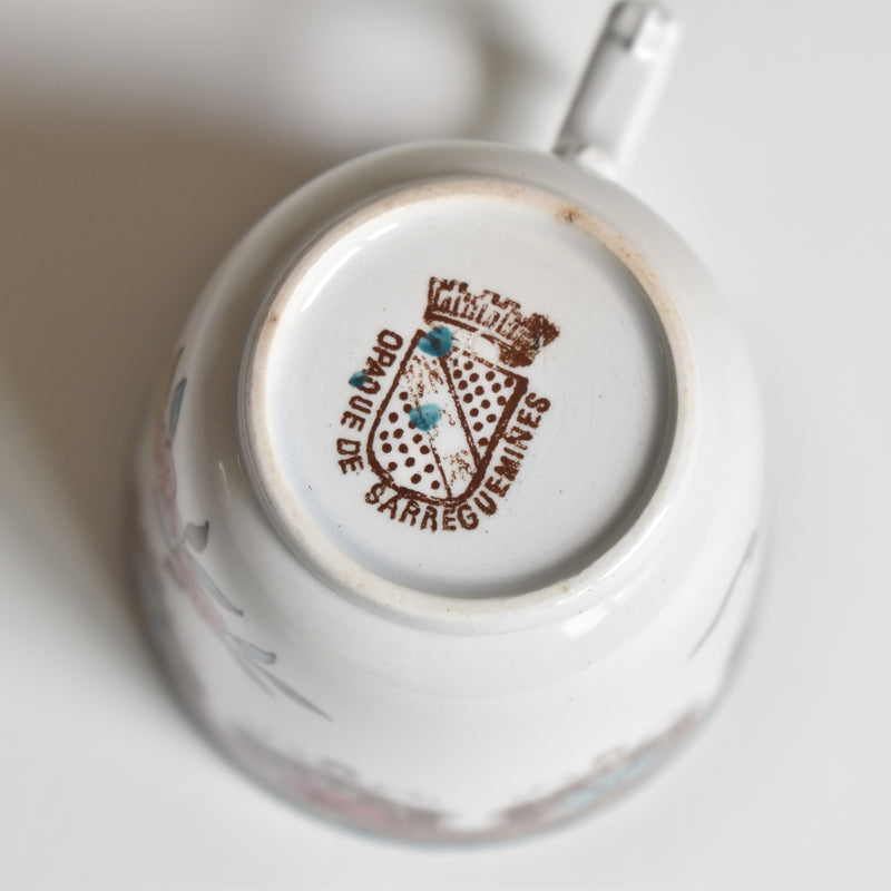 アンティークコーヒカップ＆ソーサー サルグミンヌ F