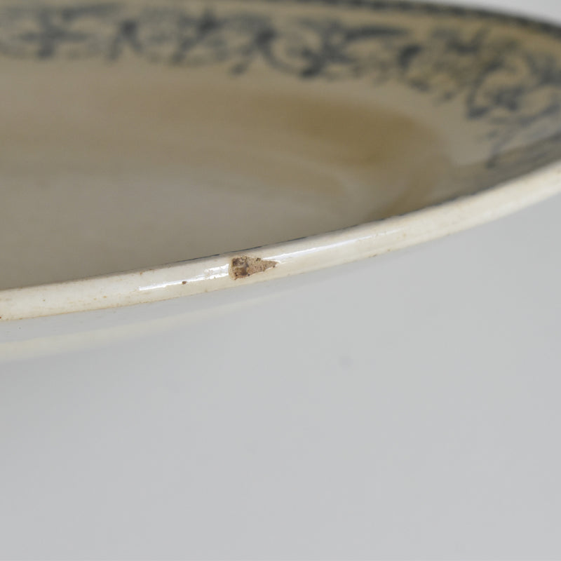Antique Oval Platter Badonviller Primerose