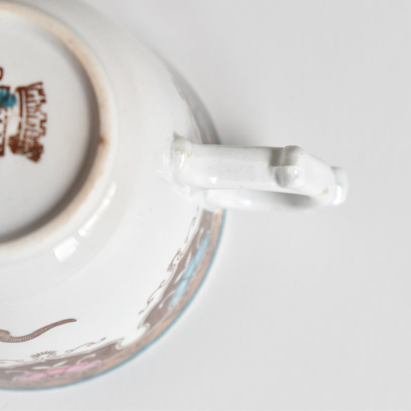 アンティークコーヒカップ＆ソーサー サルグミンヌ F