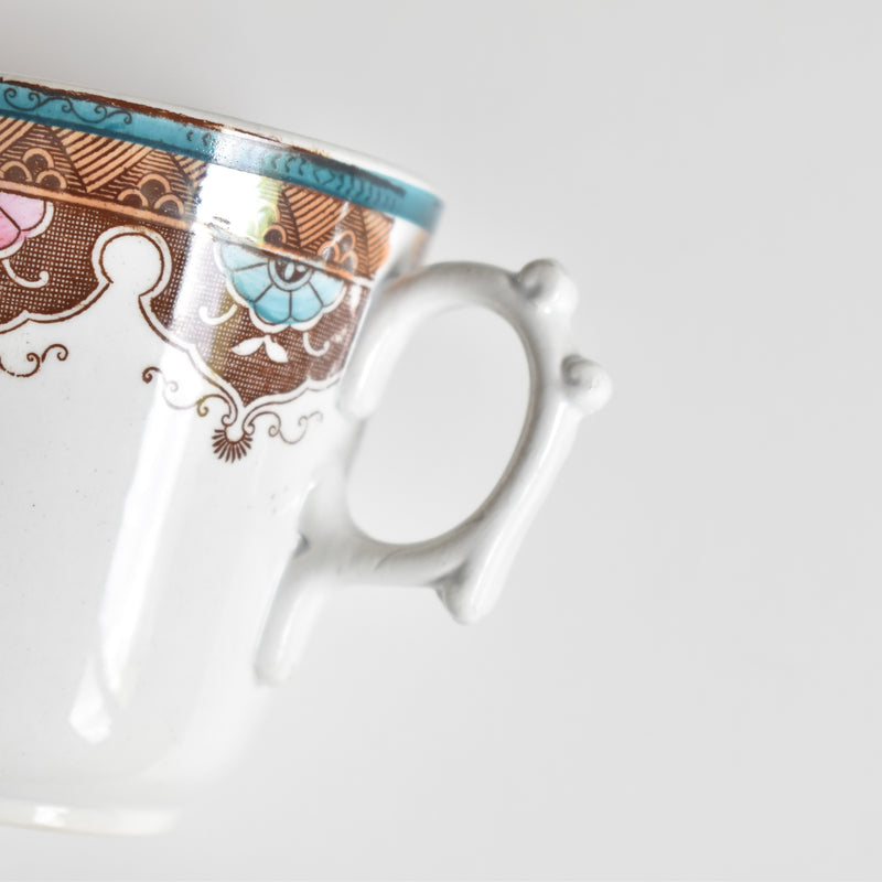 アンティークコーヒカップ＆ソーサー サルグミンヌ F