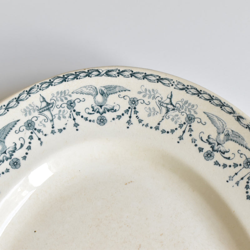 Antique Oval Platter Badonviller Primerose