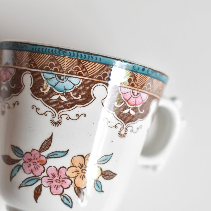 アンティークコーヒカップ＆ソーサー サルグミンヌ F