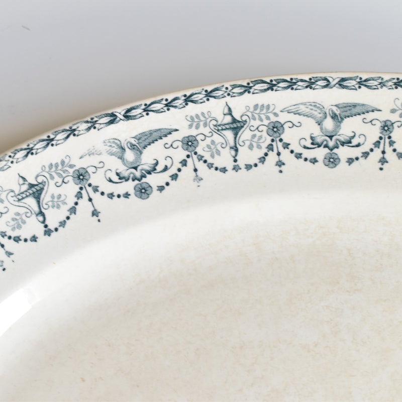 Antique Oval Platter Badonviller Primerose