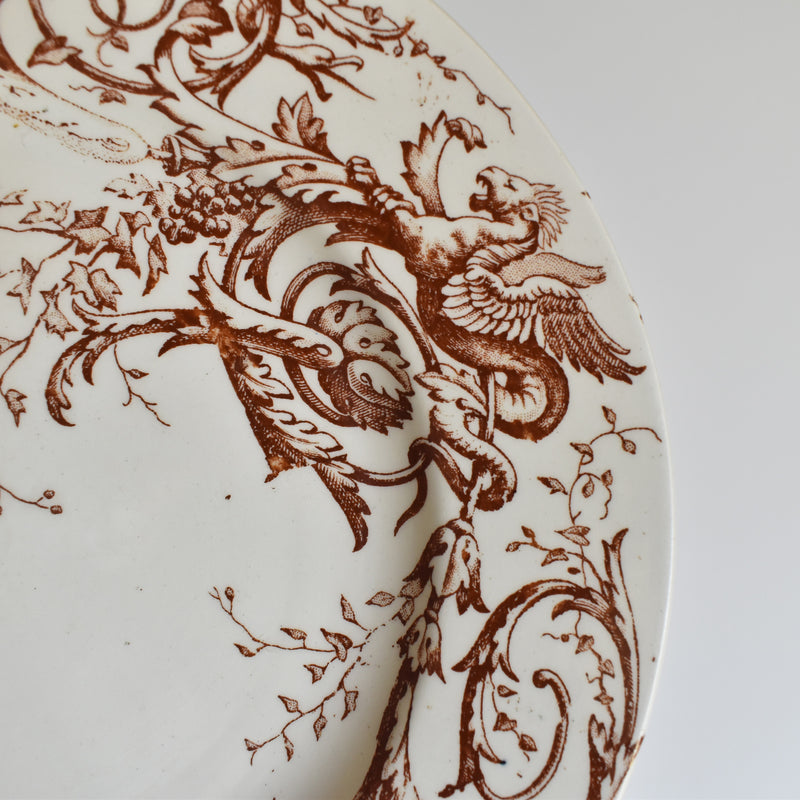 Antique Dessert Plate - KG Luneville Joinville