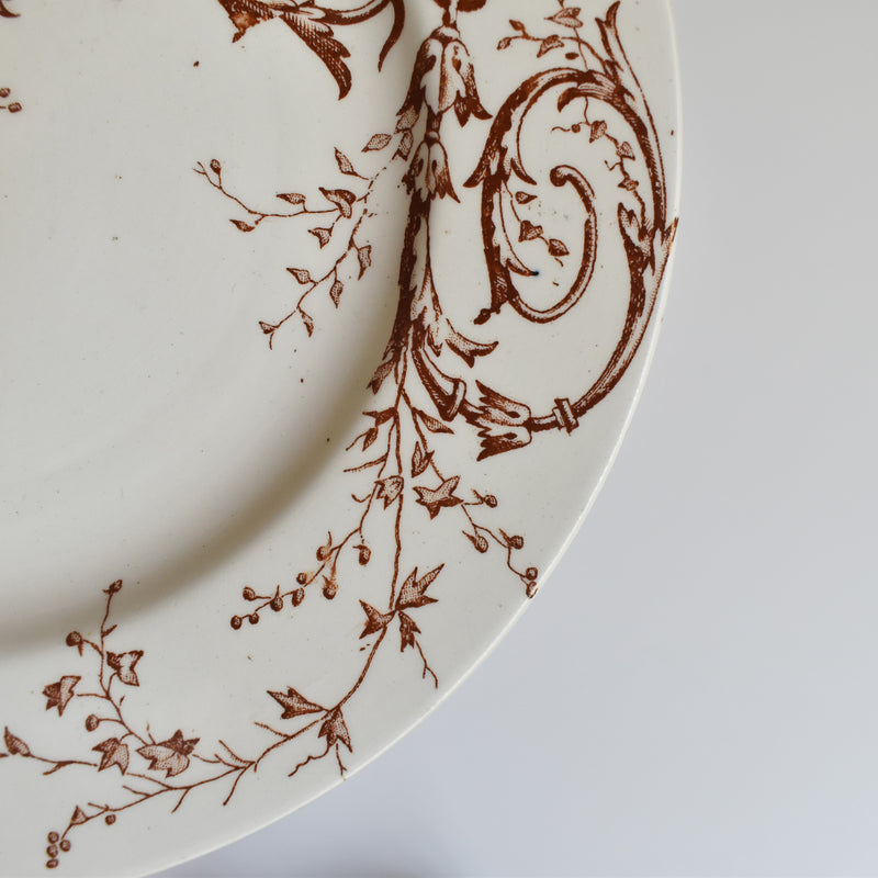 Antique Dessert Plate - KG Luneville Joinville