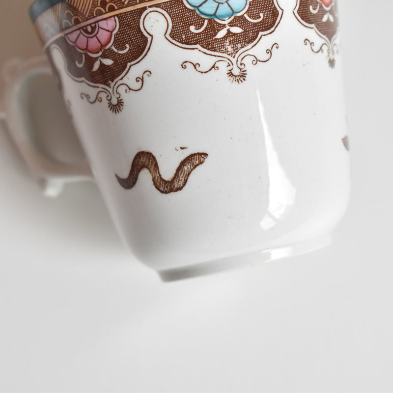 アンティークコーヒカップ＆ソーサー サルグミンヌ F