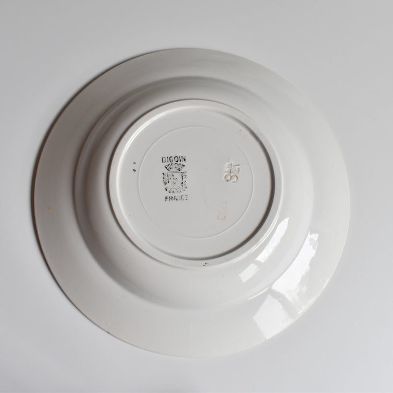 Vintage deep plate Digoin & Sarreguemines 3985 A
