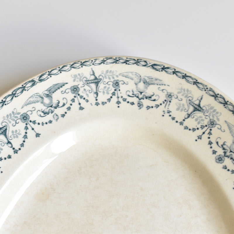 Antique Oval Platter Badonviller Primerose