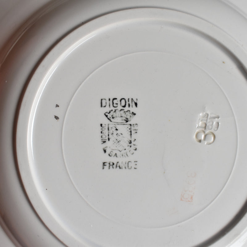 Vintage deep plate Digoin & Sarreguemines 3985 A