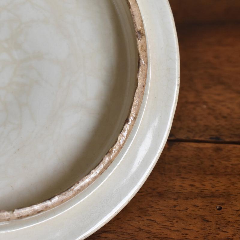Antique Sugar Pot, Creil et Montereau, White