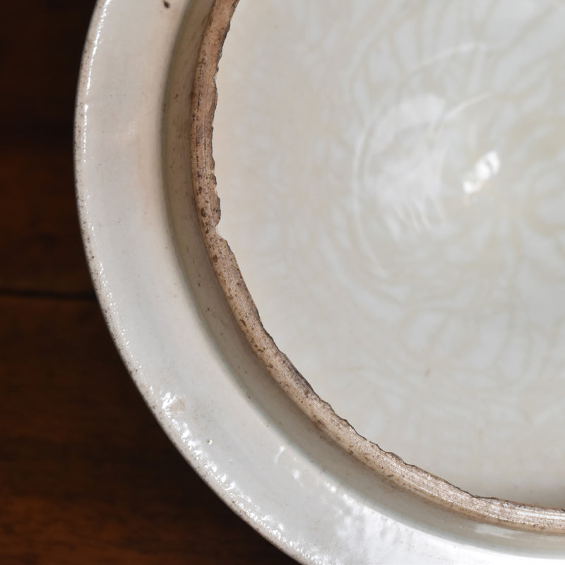Antique Sugar Pot, Creil et Montereau, White