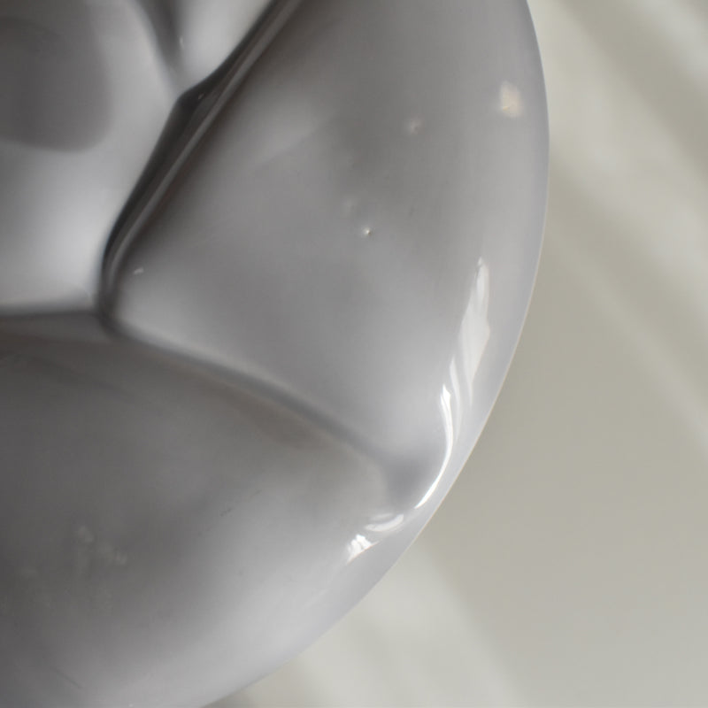 Vintage Fondue Plate Gien Gris E