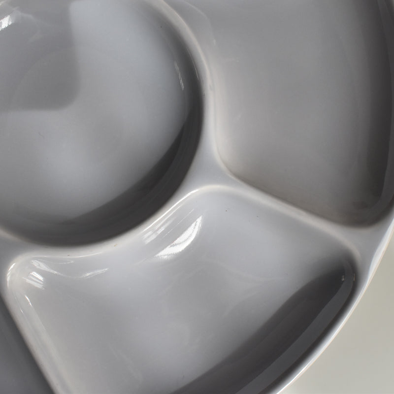 Vintage Fondue Plate Gien Gris E