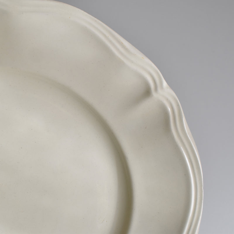 Vintage Plate Digoin & Sarreguemines Scalloped Rim 23cm A