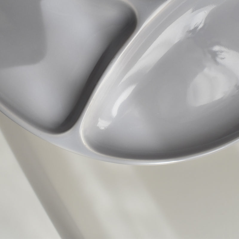 Vintage Fondue Plate Gien Gris E