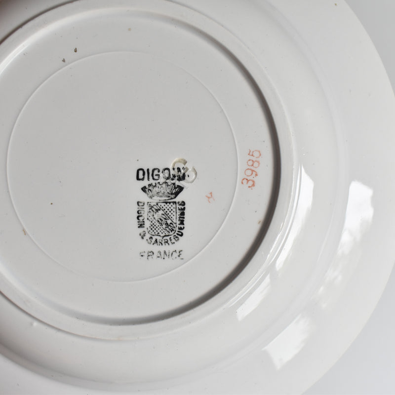 Vintage Deep Plate, Digoin & Sarreguemines 3985 B