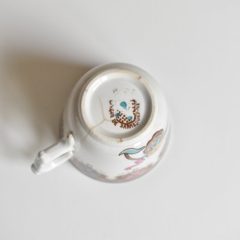 アンティークコーヒカップ＆ソーサー サルグミンヌ G