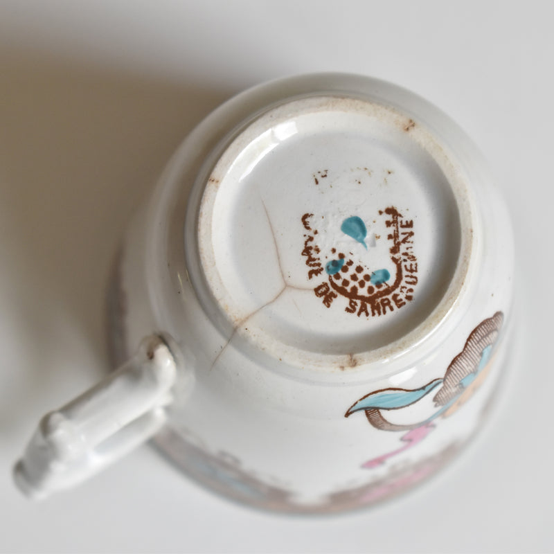 アンティークコーヒカップ＆ソーサー サルグミンヌ G