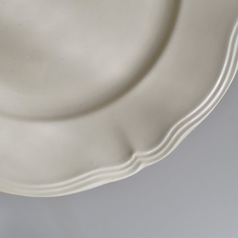 Vintage Plate Digoin & Sarreguemines Scalloped Rim 23cm A